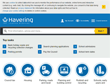 Tablet Screenshot of havering.gov.uk